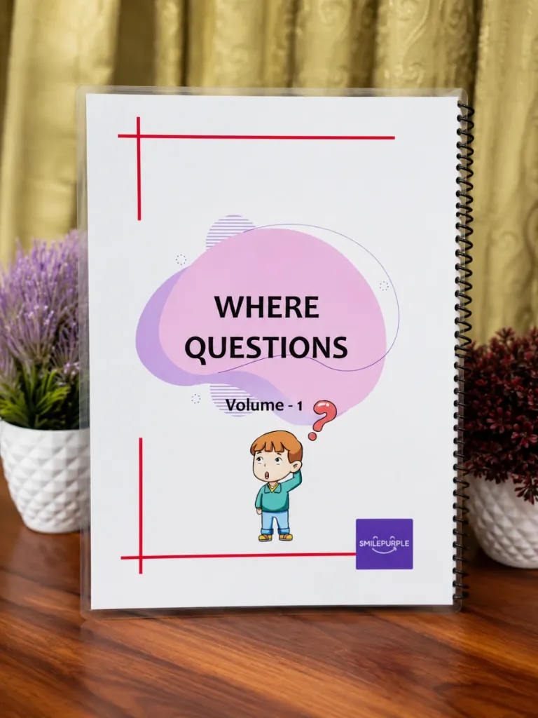 Where Questions Activity Book – Volume 1