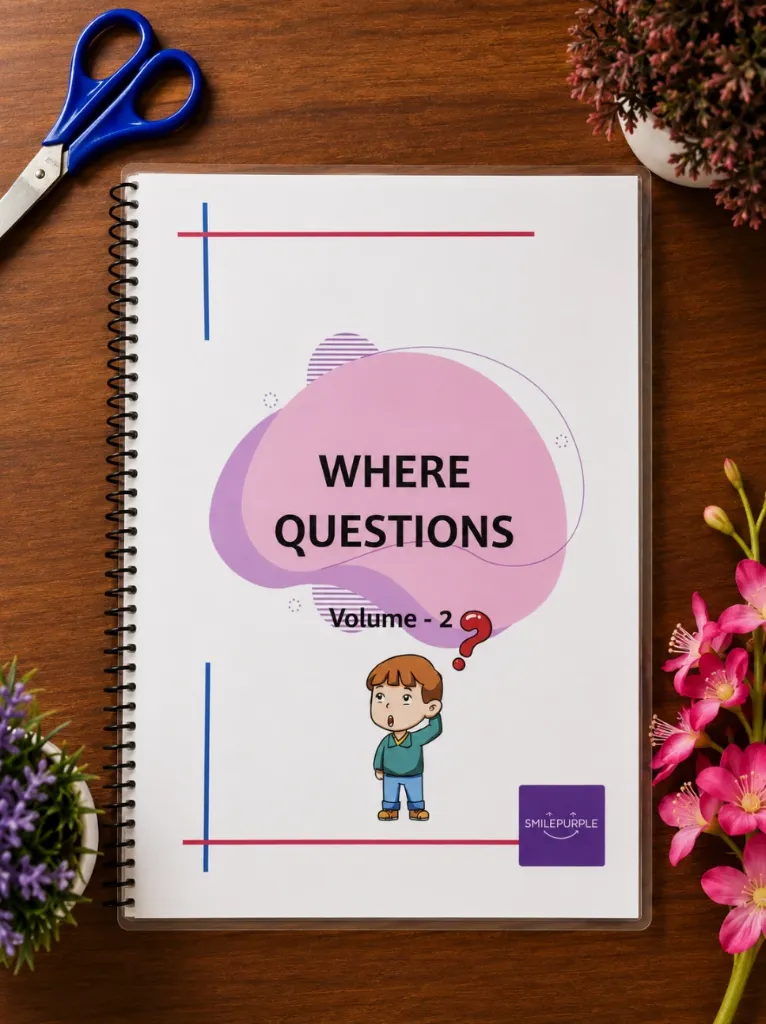 Where Questions Activity Book – Volume 2